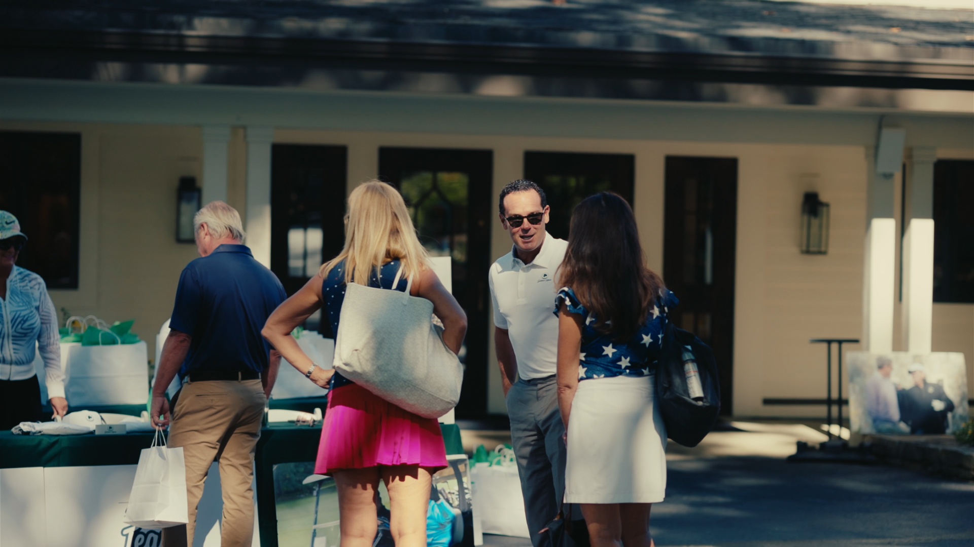 Conversations outside the clubhouse