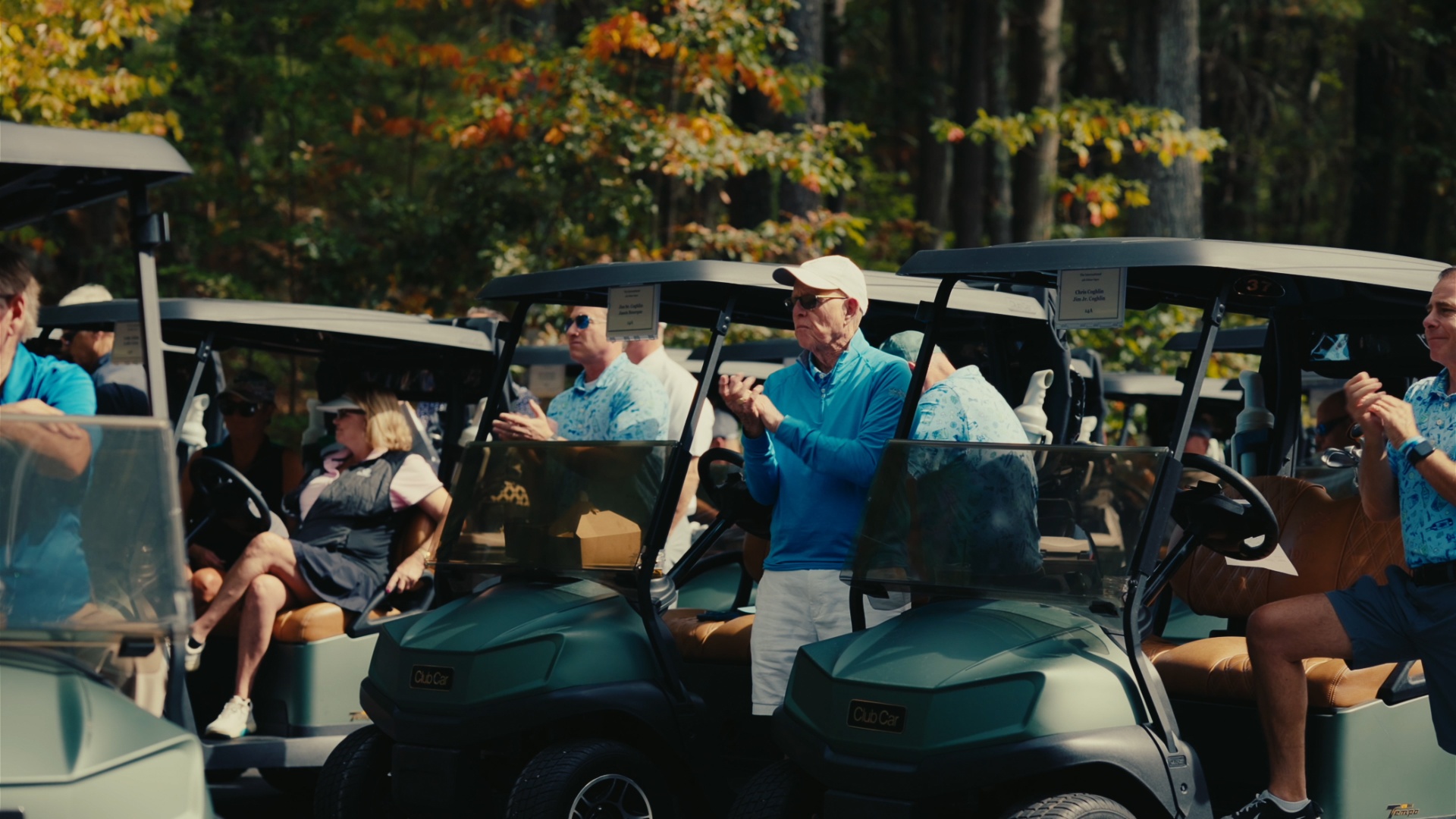 Applause from the carts